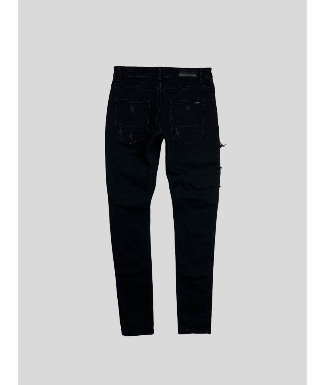 AMIRI Черные хлопковые джинсы слим, фото 2