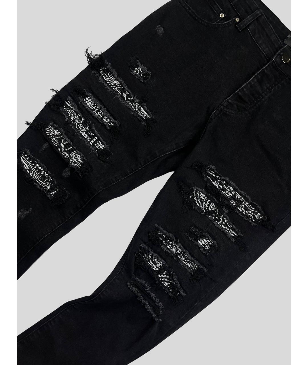 AMIRI Черные хлопковые джинсы слим, фото 3