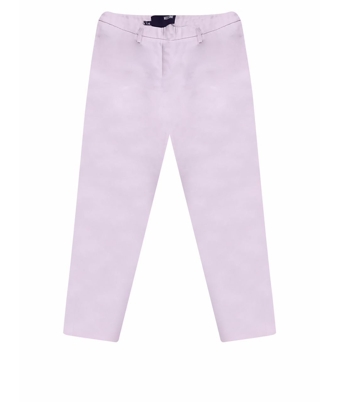 MOSCHINO Розовые хлопковые брюки узкие, фото 1