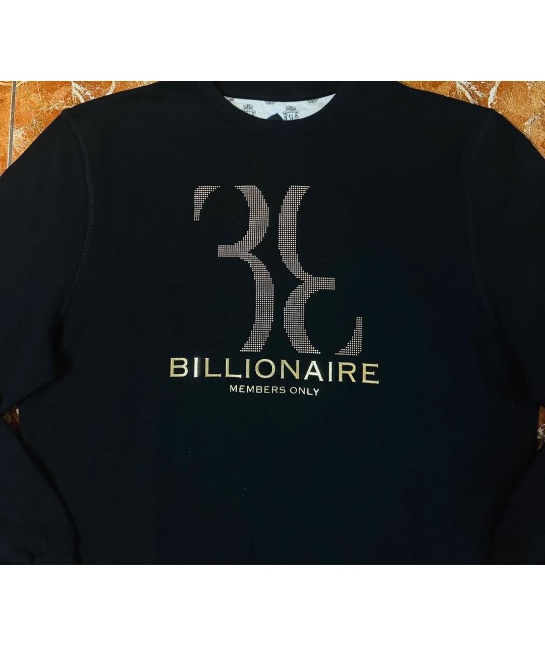 BILLIONAIRE Черный хлопковый джемпер / свитер, фото 4