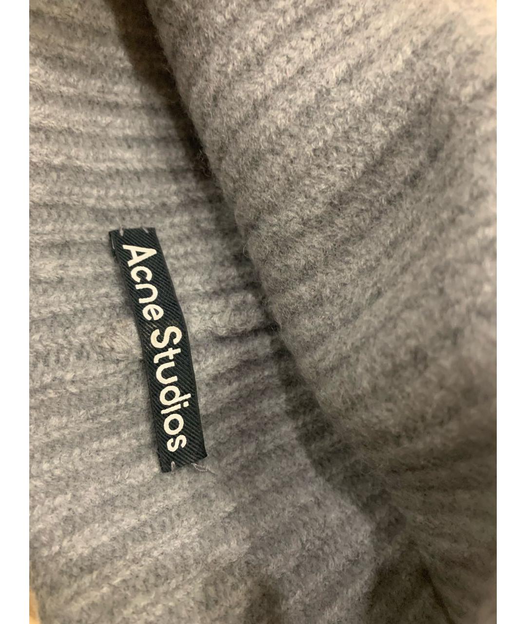 ACNE STUDIOS Серая шерстяная шапка, фото 2