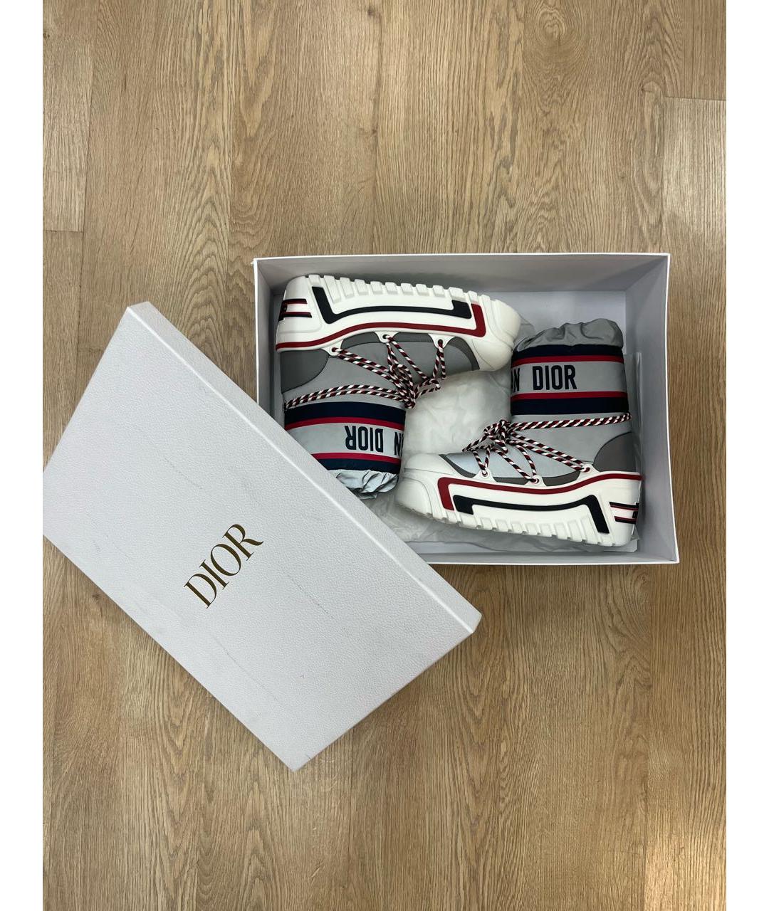 CHRISTIAN DIOR Антрацитовые текстильные ботинки, фото 7