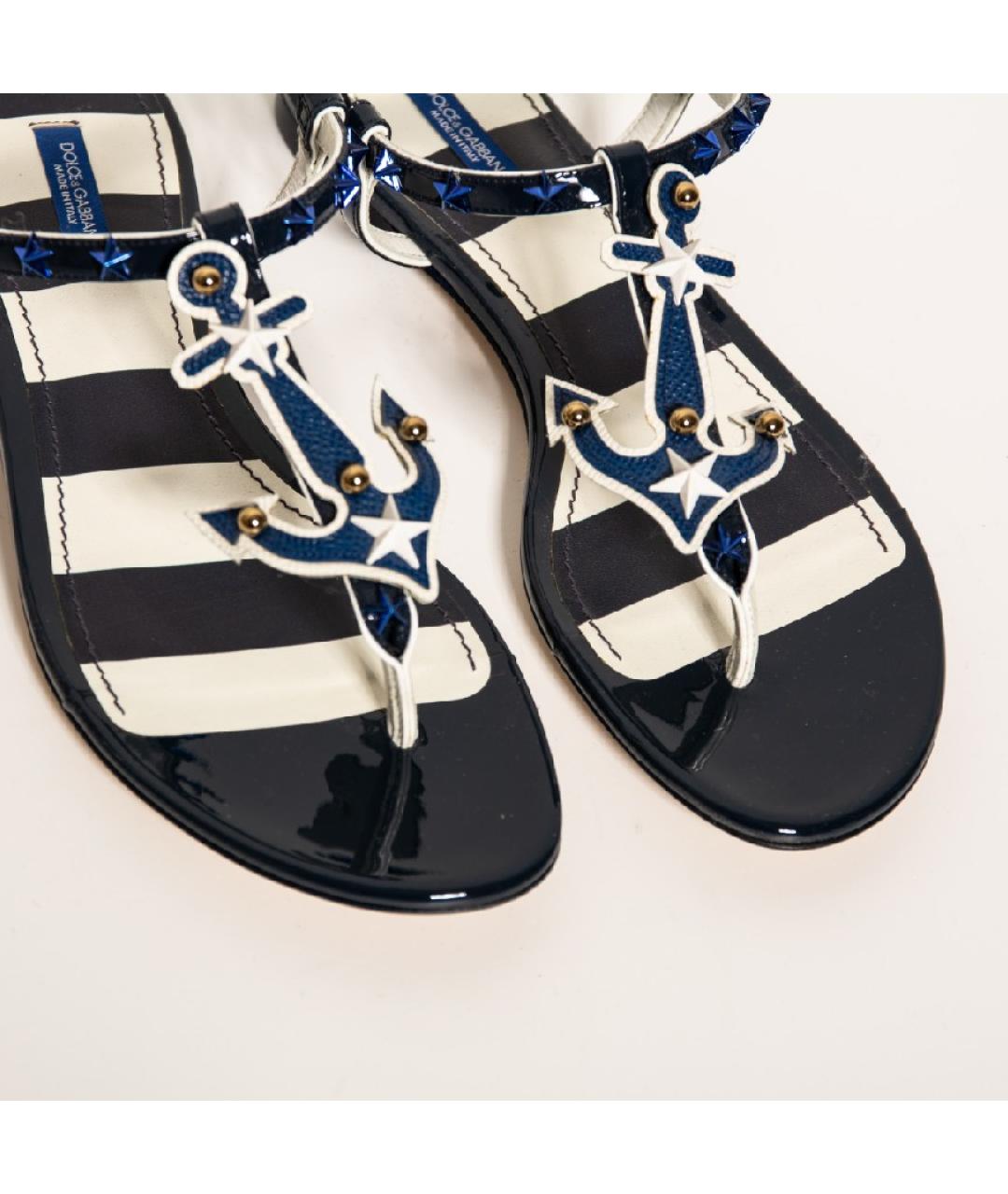 DOLCE&GABBANA Кожаные сандалии, фото 4