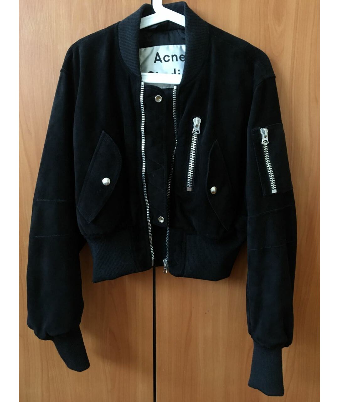 ACNE STUDIOS Антрацитовая замшевая куртка, фото 5