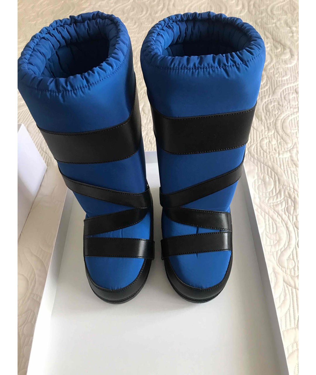 DIOR HOMME Синие текстильные ботинки, фото 3