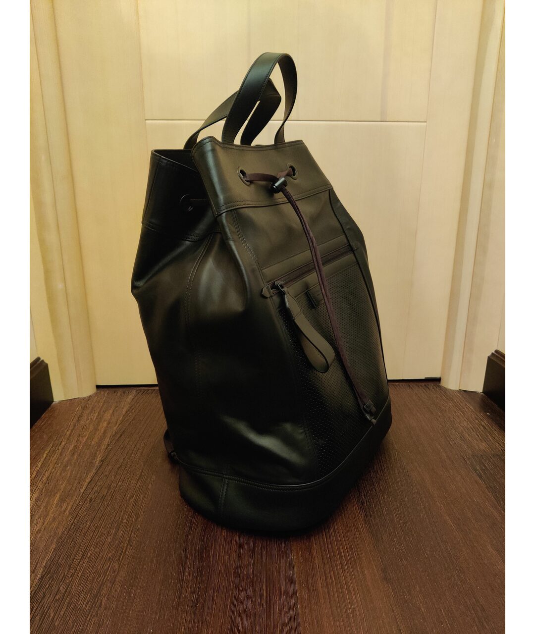 BOTTEGA VENETA Черный кожаный рюкзак, фото 2