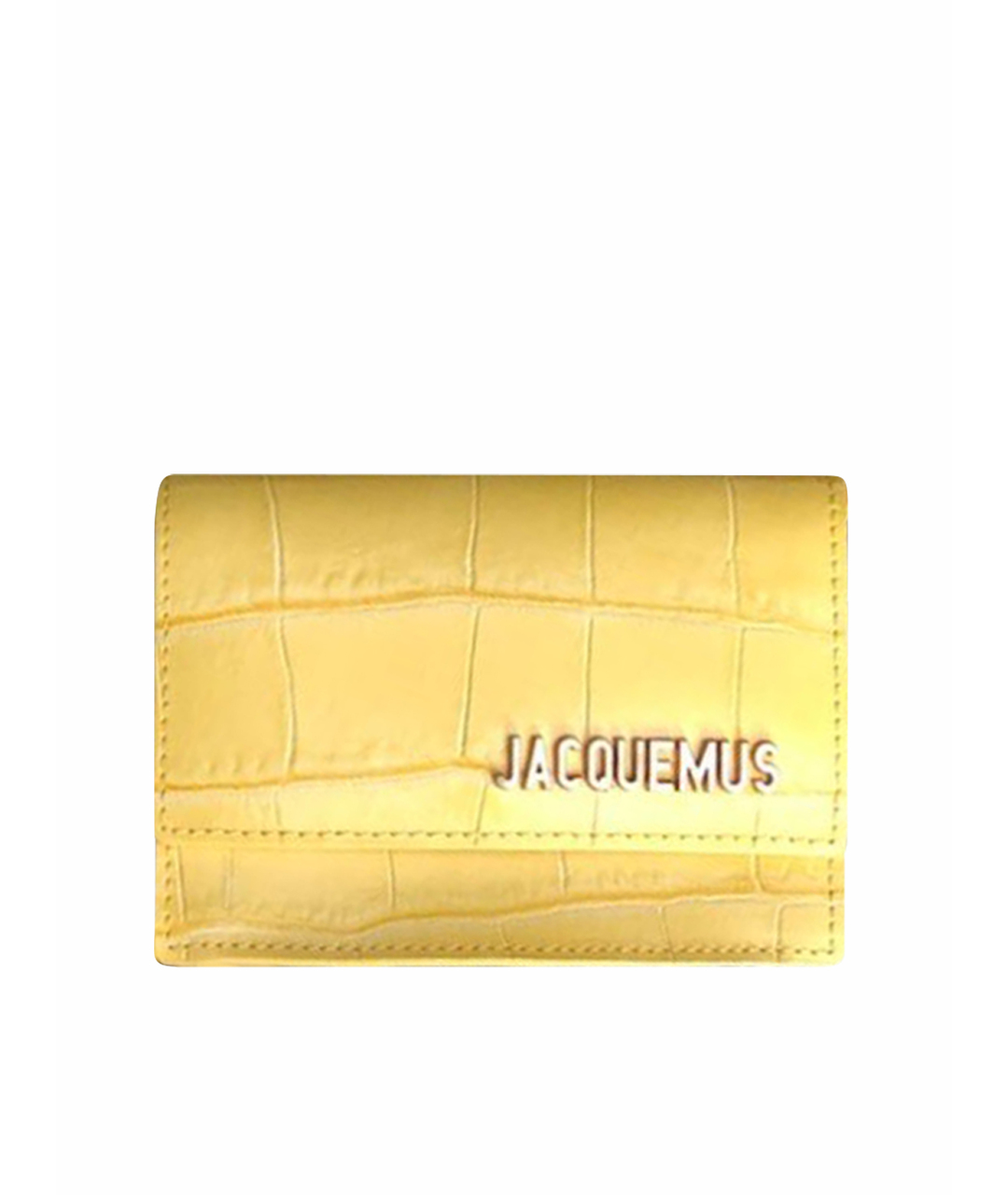 JACQUEMUS Желтая кожаная сумка тоут, фото 1