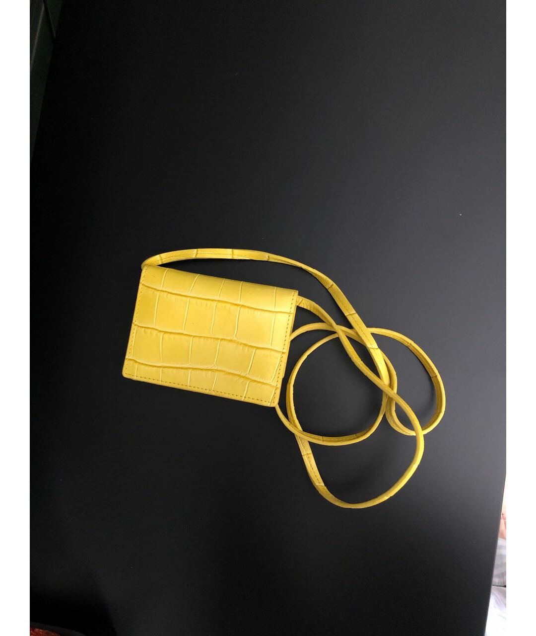 JACQUEMUS Желтая кожаная сумка тоут, фото 3