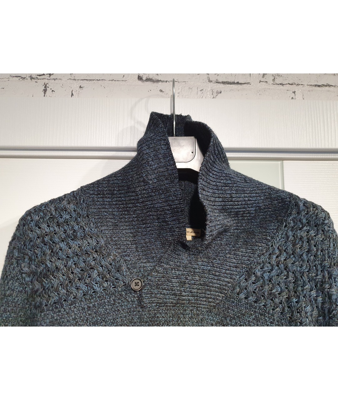 DKNY Синий хлопковый джемпер / свитер, фото 3