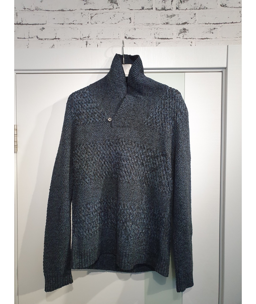 DKNY Синий хлопковый джемпер / свитер, фото 7