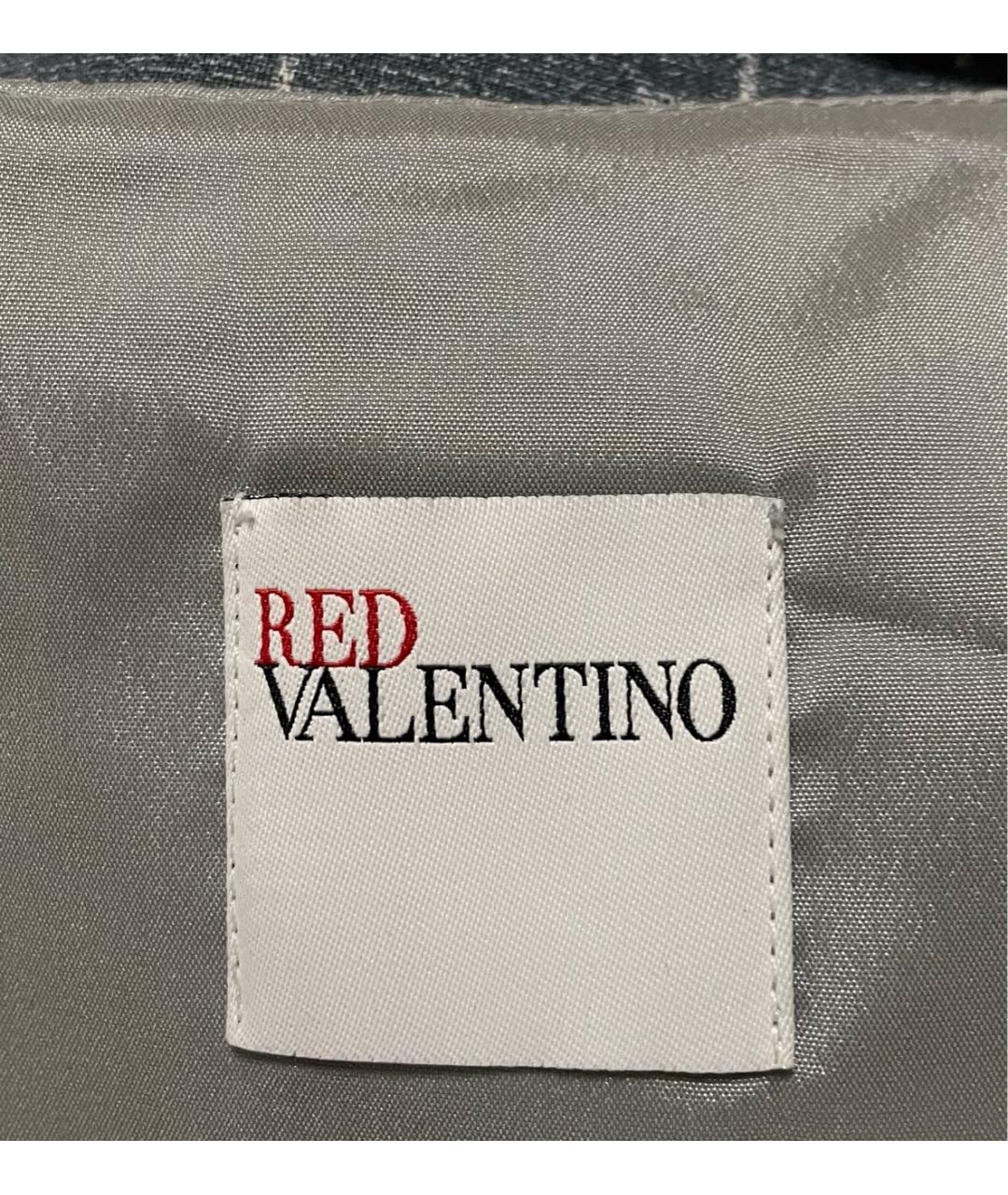 RED VALENTINO Серебряное полиэстеровое коктейльное платье, фото 2