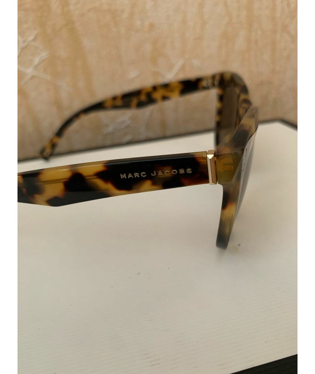 MARC JACOBS Коричневые пластиковые солнцезащитные очки, фото 3