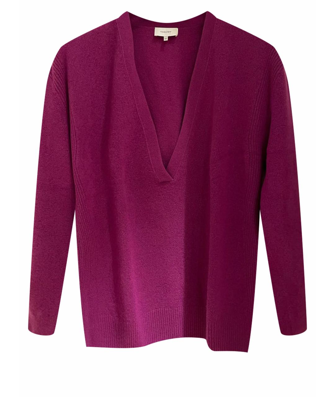 CARVEN Розовый шерстяной джемпер / свитер, фото 1