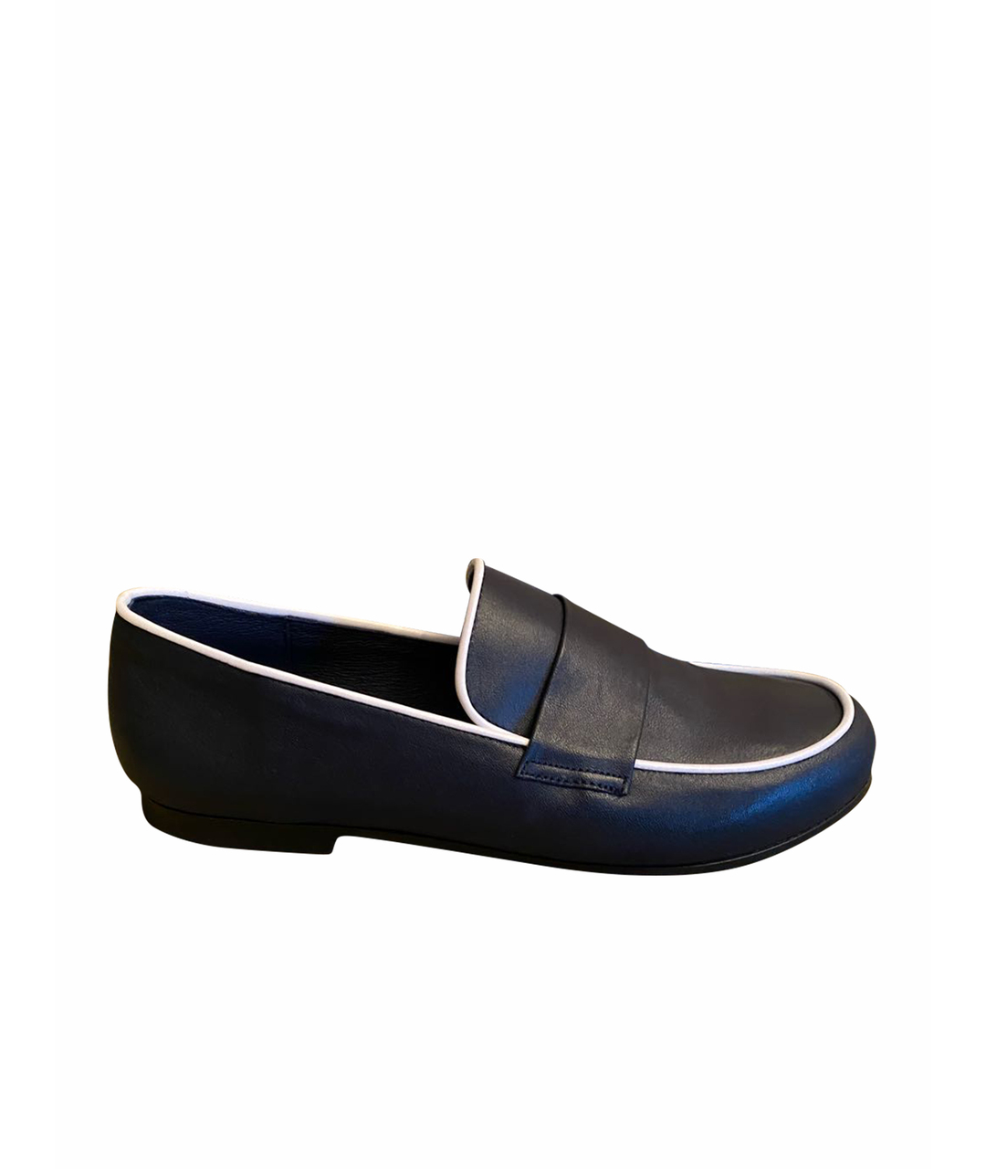 BONPOINT Темно-синие кожаные ботинки, фото 1