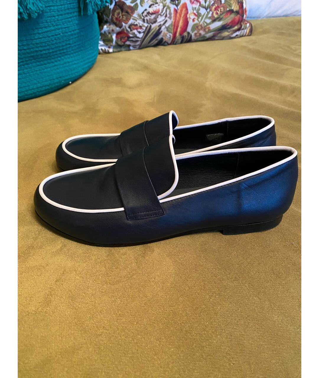 BONPOINT Темно-синие кожаные ботинки, фото 4