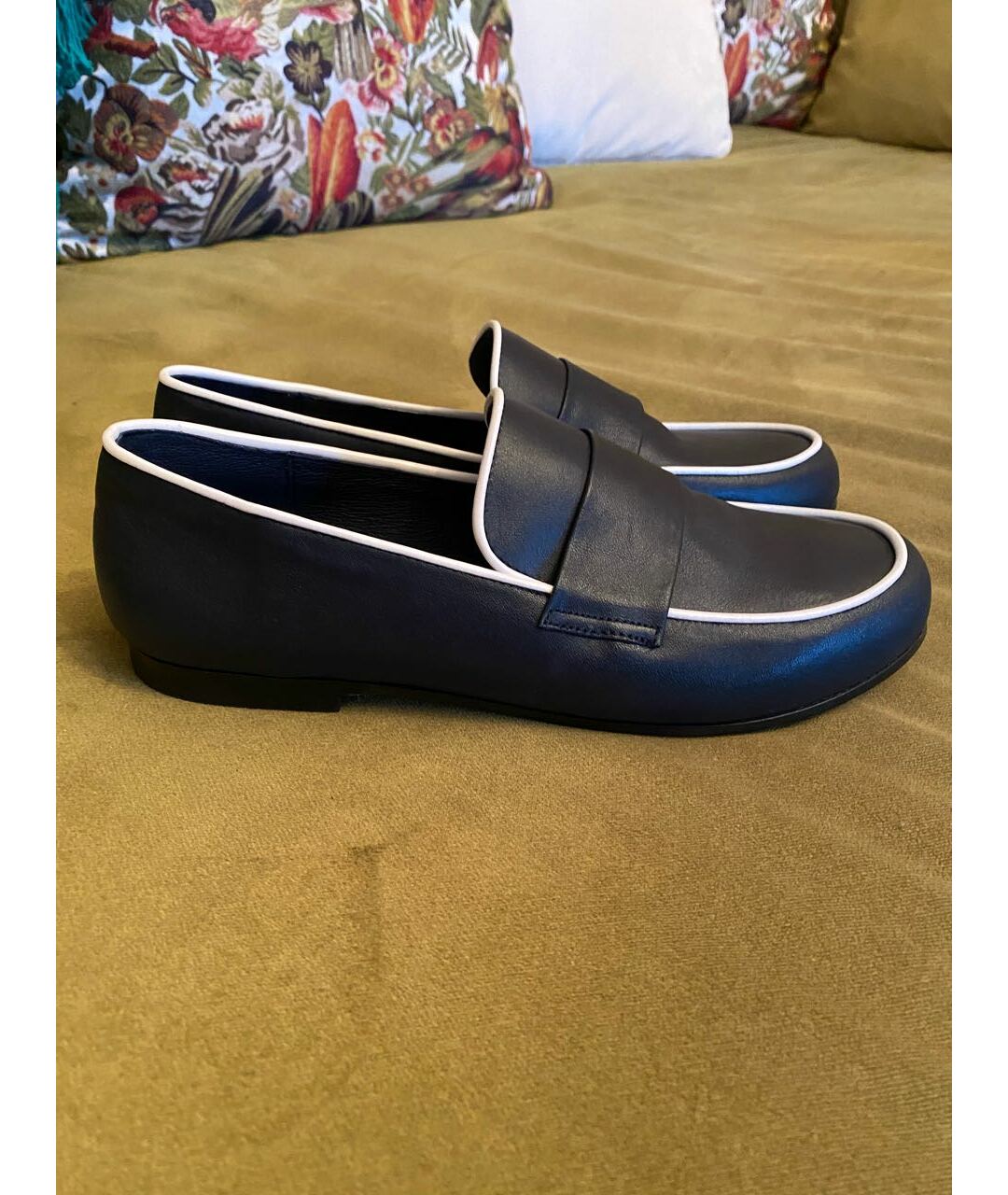 BONPOINT Темно-синие кожаные ботинки, фото 8