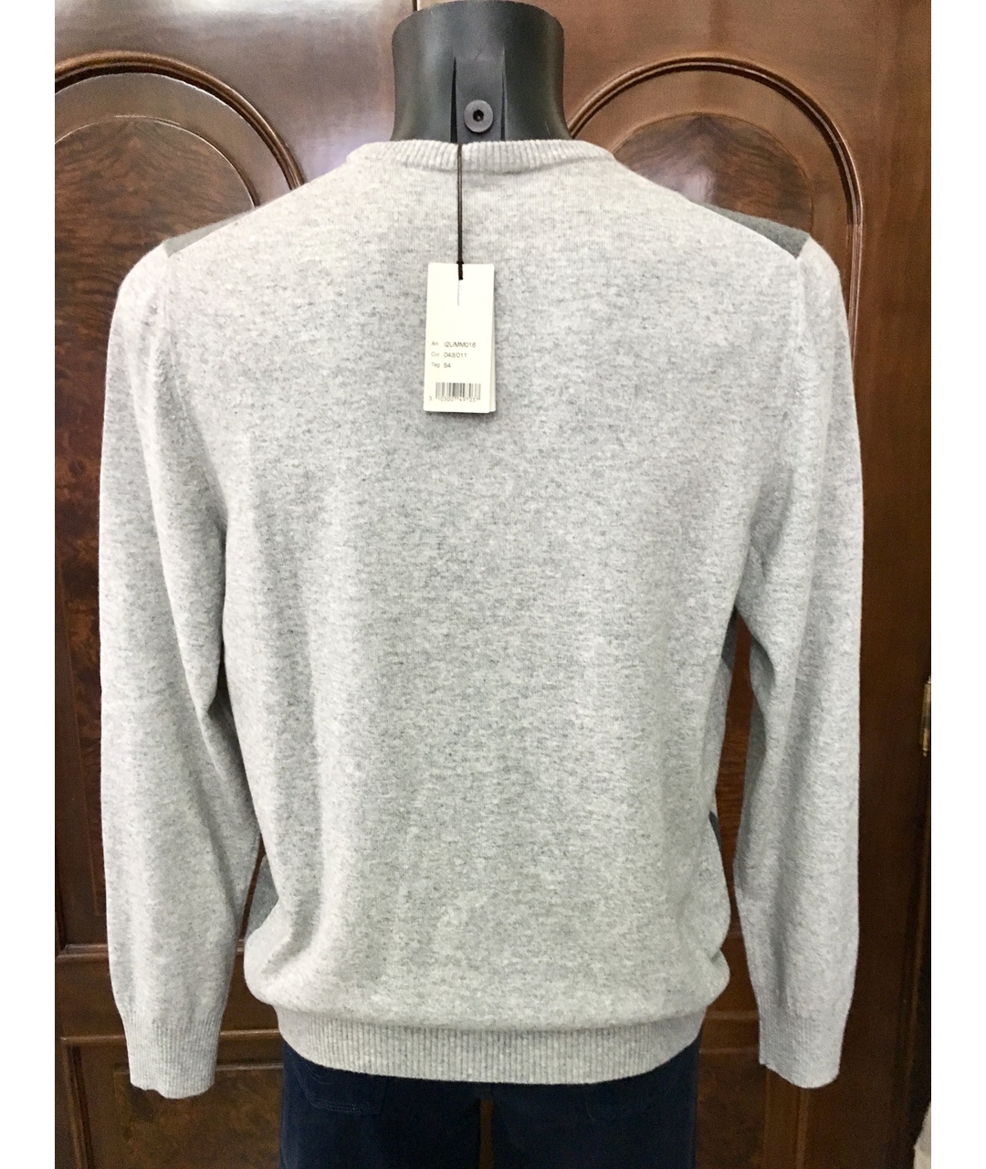 BILANCIONI Серый кашемировый джемпер / свитер, фото 2