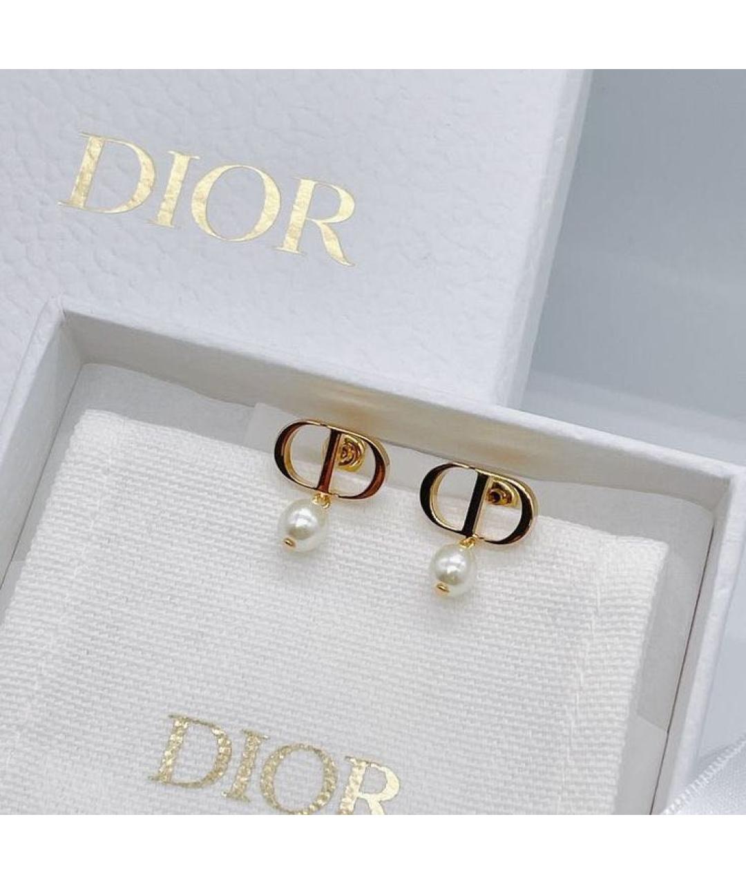 CHRISTIAN DIOR Золотые серьги из желтого золота, фото 2