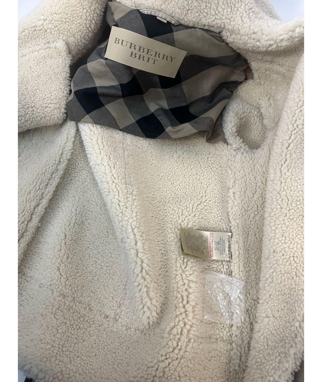 BURBERRY Бежевая дубленка, фото 3