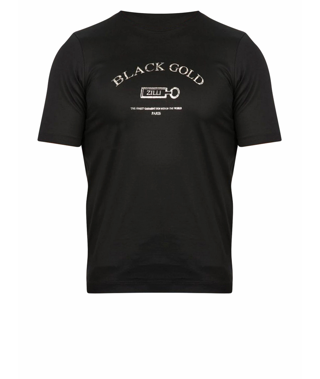 ZILLI Черная хлопковая футболка, фото 1