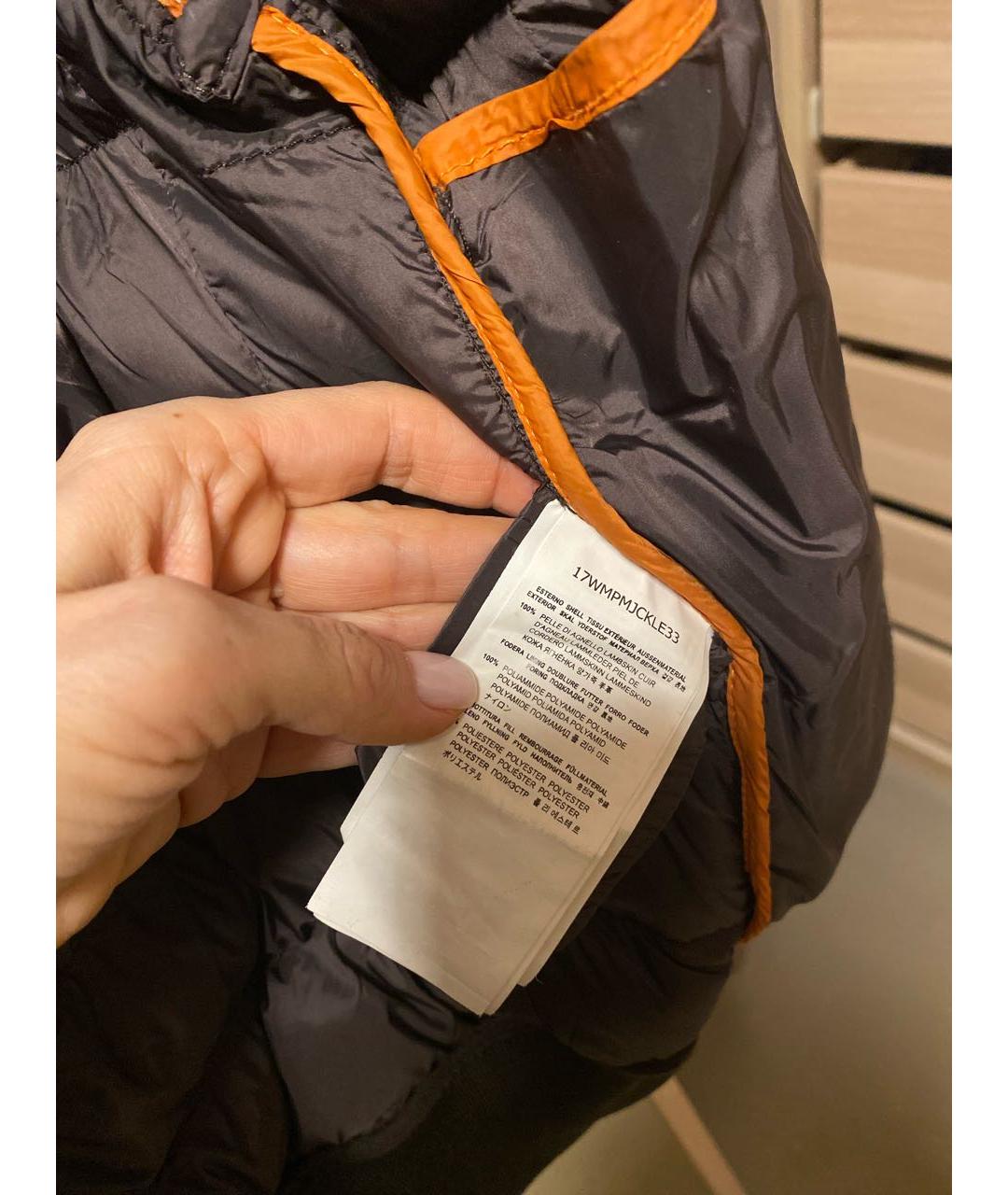 PARAJUMPERS Коричневый кожаный пуховик, фото 6
