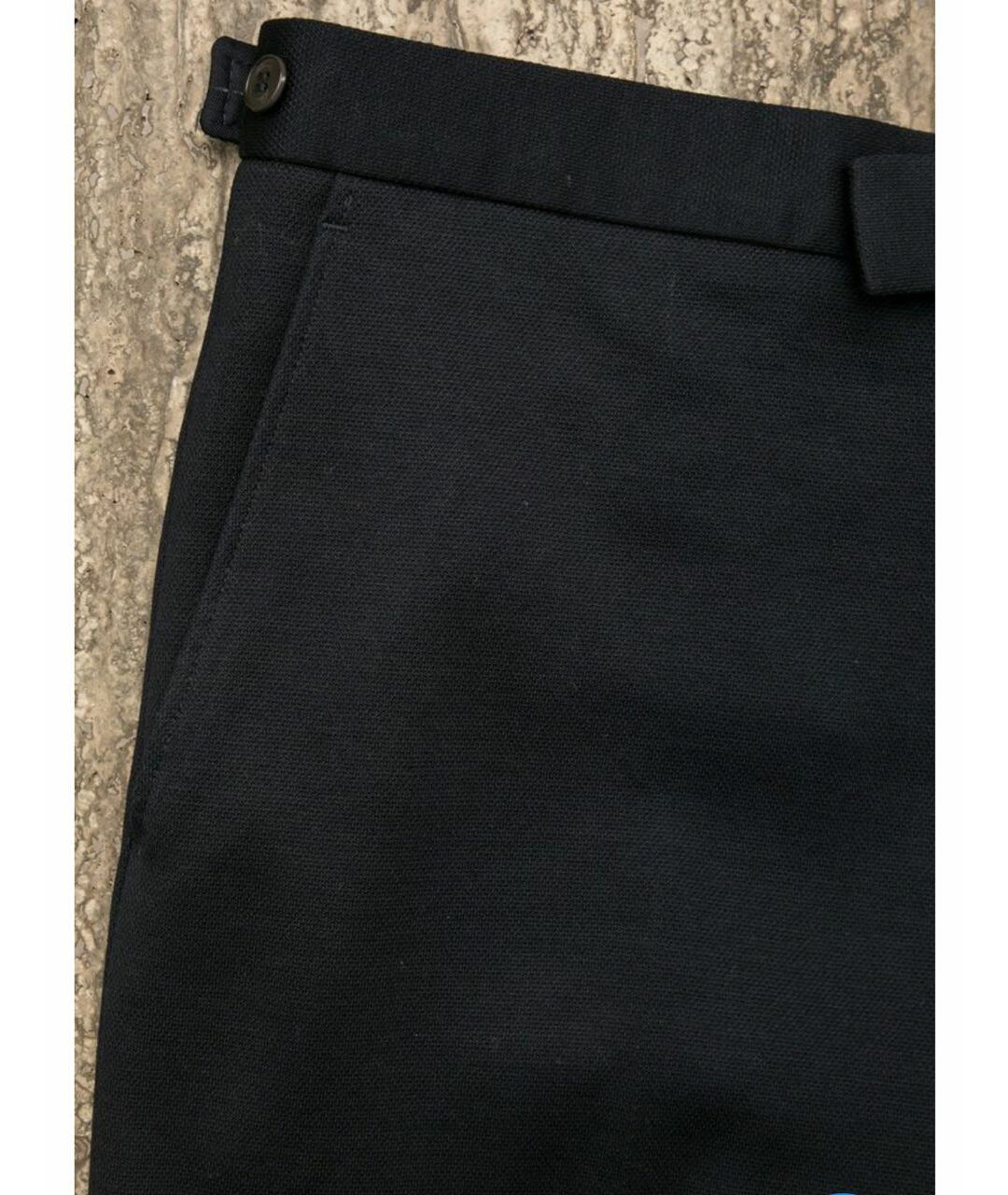 BRIONI Черные хлопко-эластановые классические брюки, фото 5