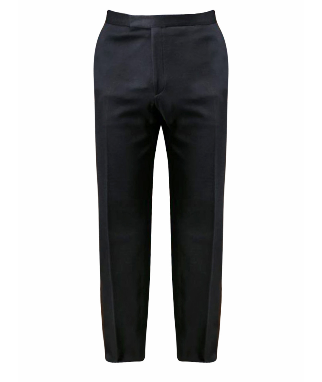 BRIONI Черные хлопко-эластановые классические брюки, фото 1