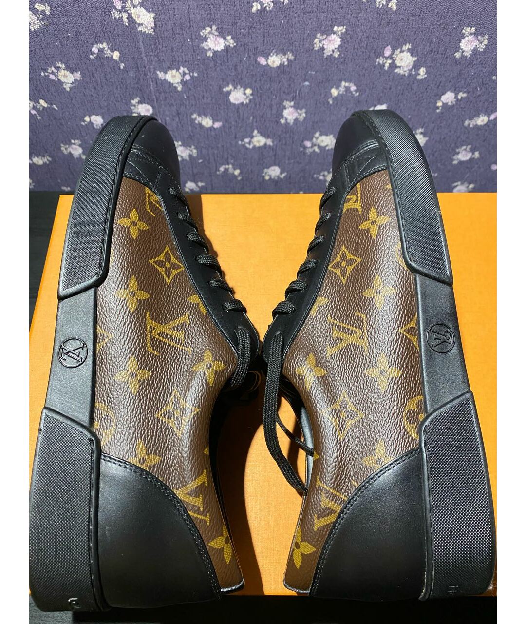 LOUIS VUITTON PRE-OWNED Коричневые кожаные низкие кроссовки / кеды, фото 7