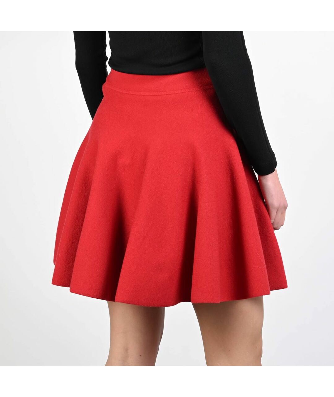 P.A.R.O.S.H. Красная шерстяная юбка мини, фото 2