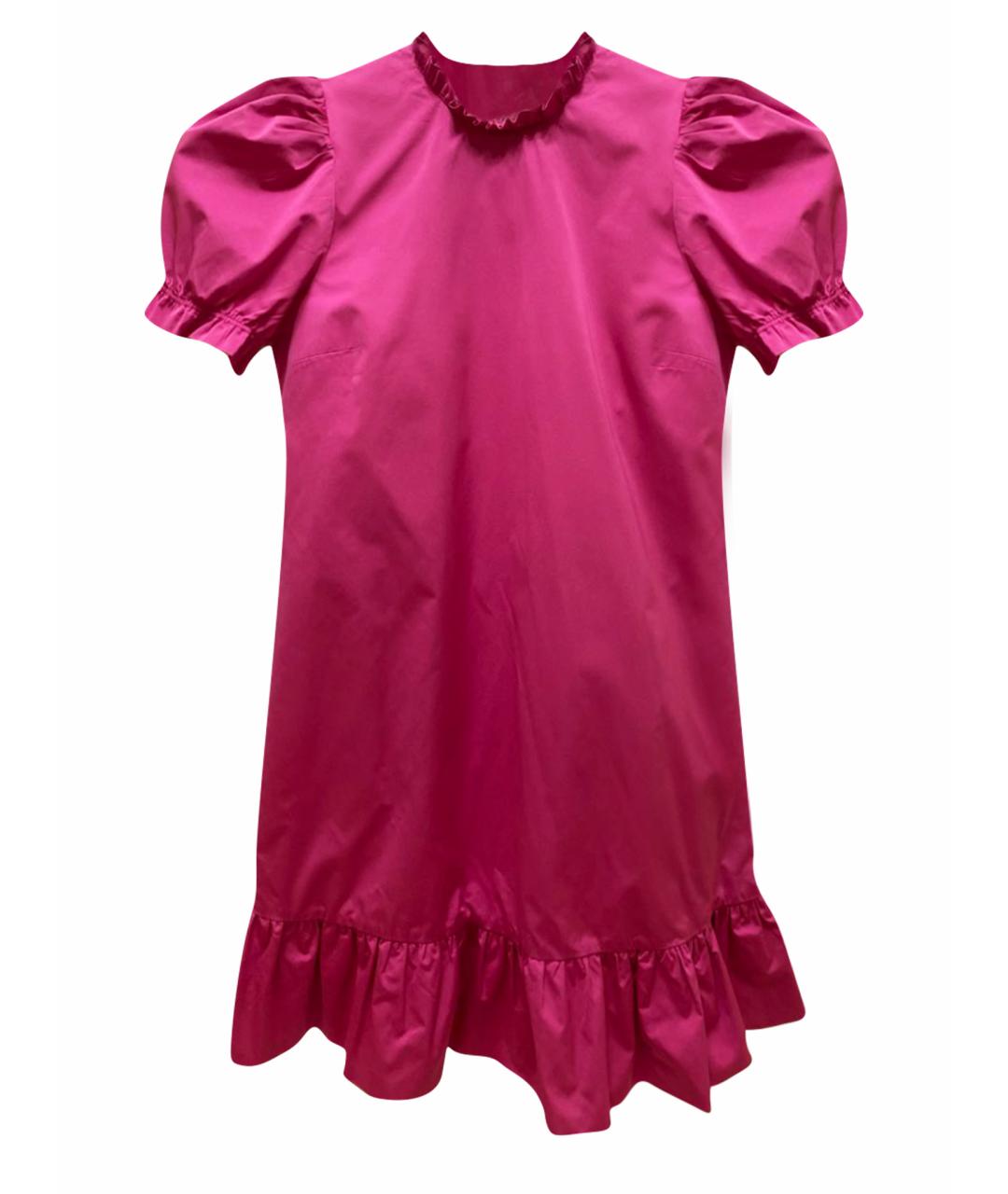 TWIN-SET Фуксия полиэстеровое коктейльное платье, фото 1