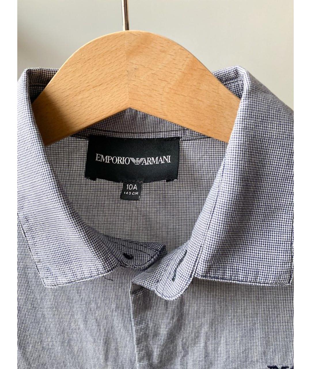 EMPORIO ARMANI Хлопковая детская рубашка, фото 3