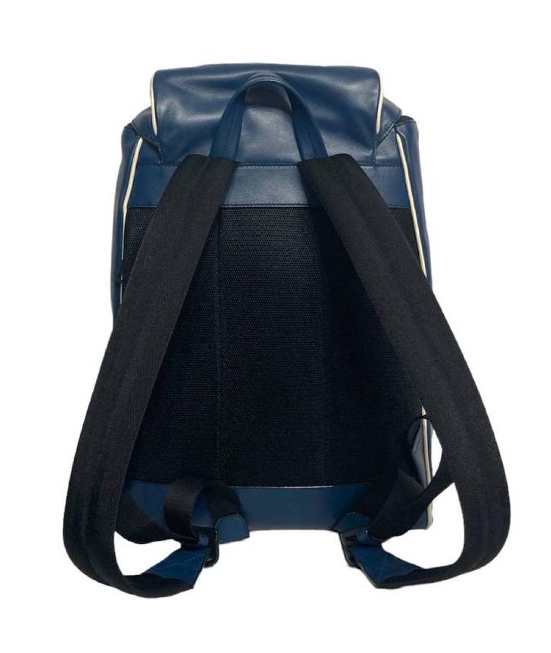 BALLY Синий кожаный рюкзак, фото 3