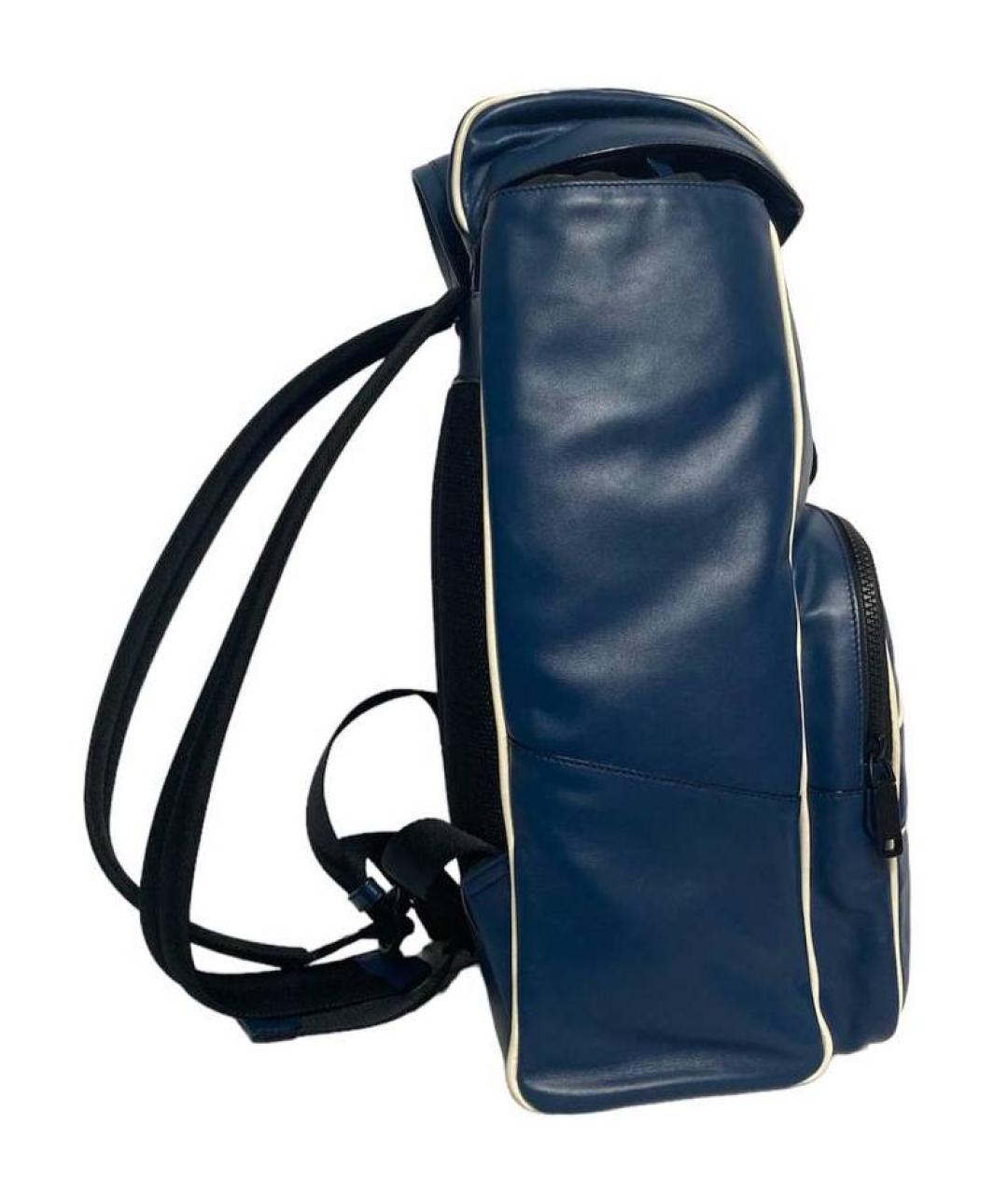 BALLY Синий кожаный рюкзак, фото 2