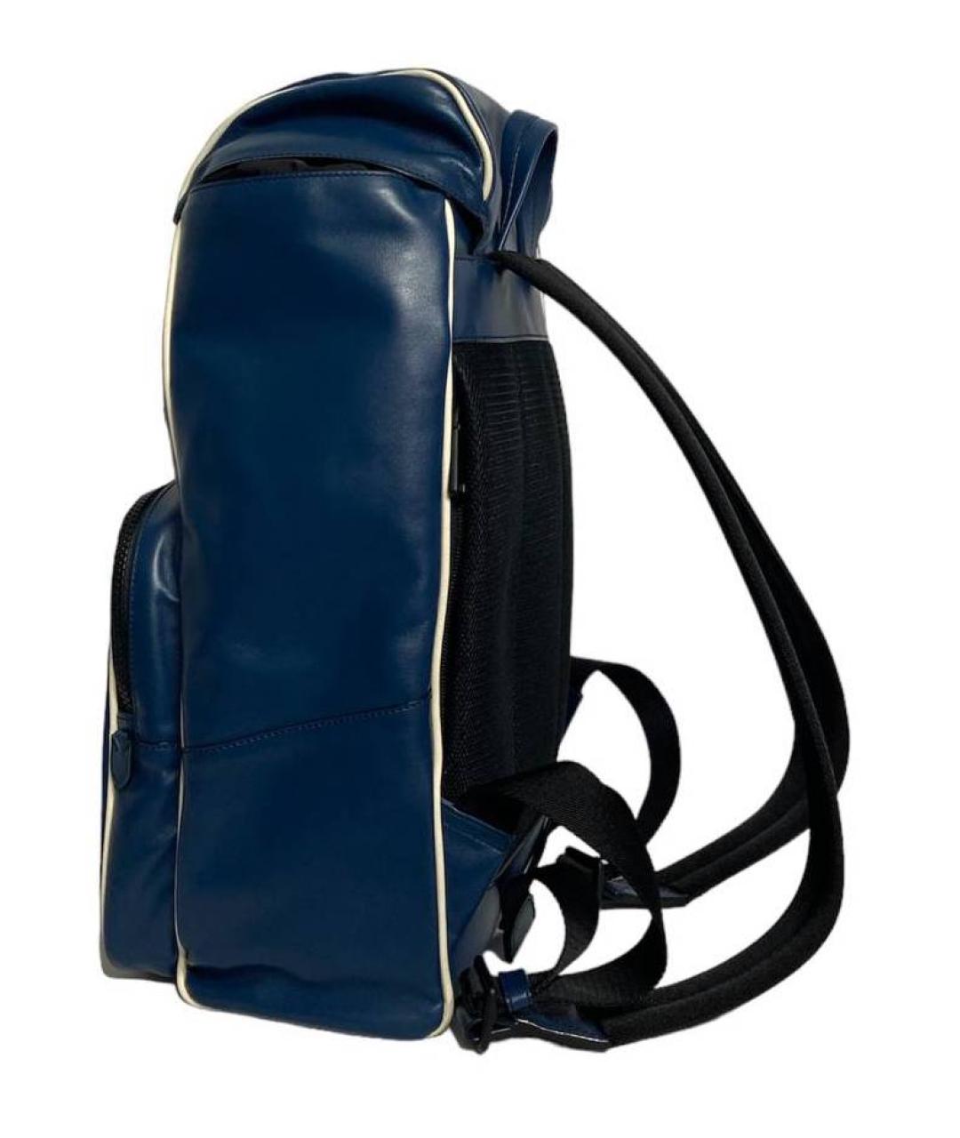 BALLY Синий кожаный рюкзак, фото 5