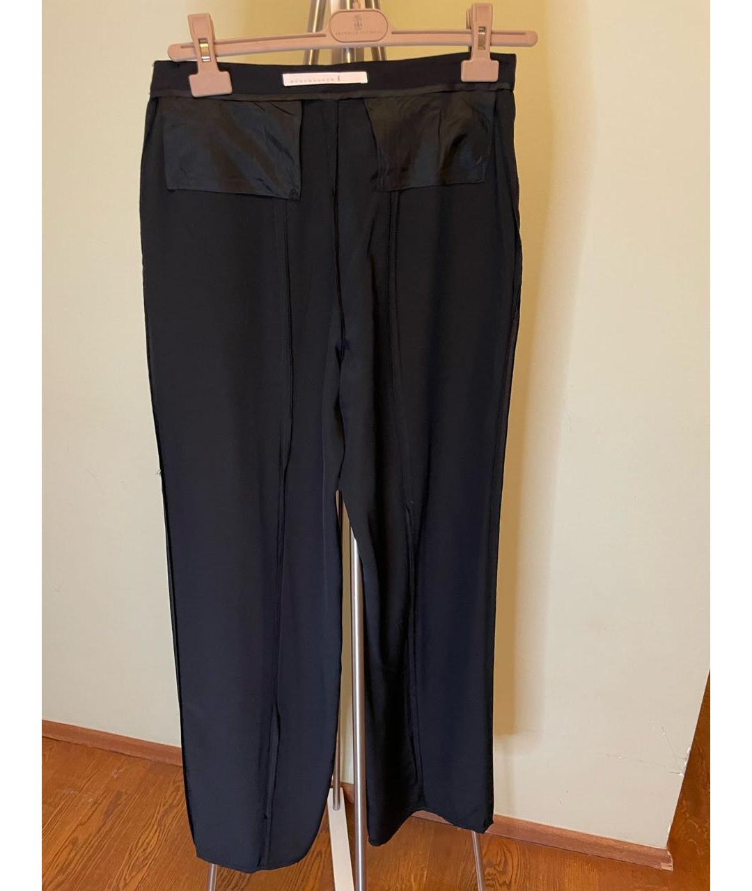 DOROTHEE SCHUMACHER Черные шелковые брюки широкие, фото 8