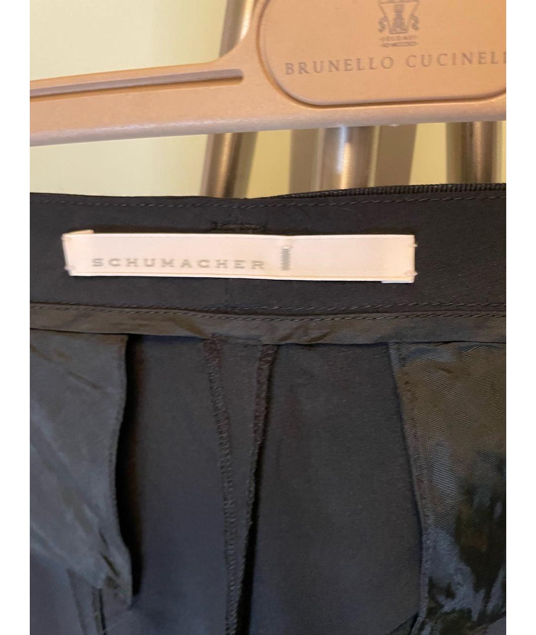 DOROTHEE SCHUMACHER Черные шелковые брюки широкие, фото 7