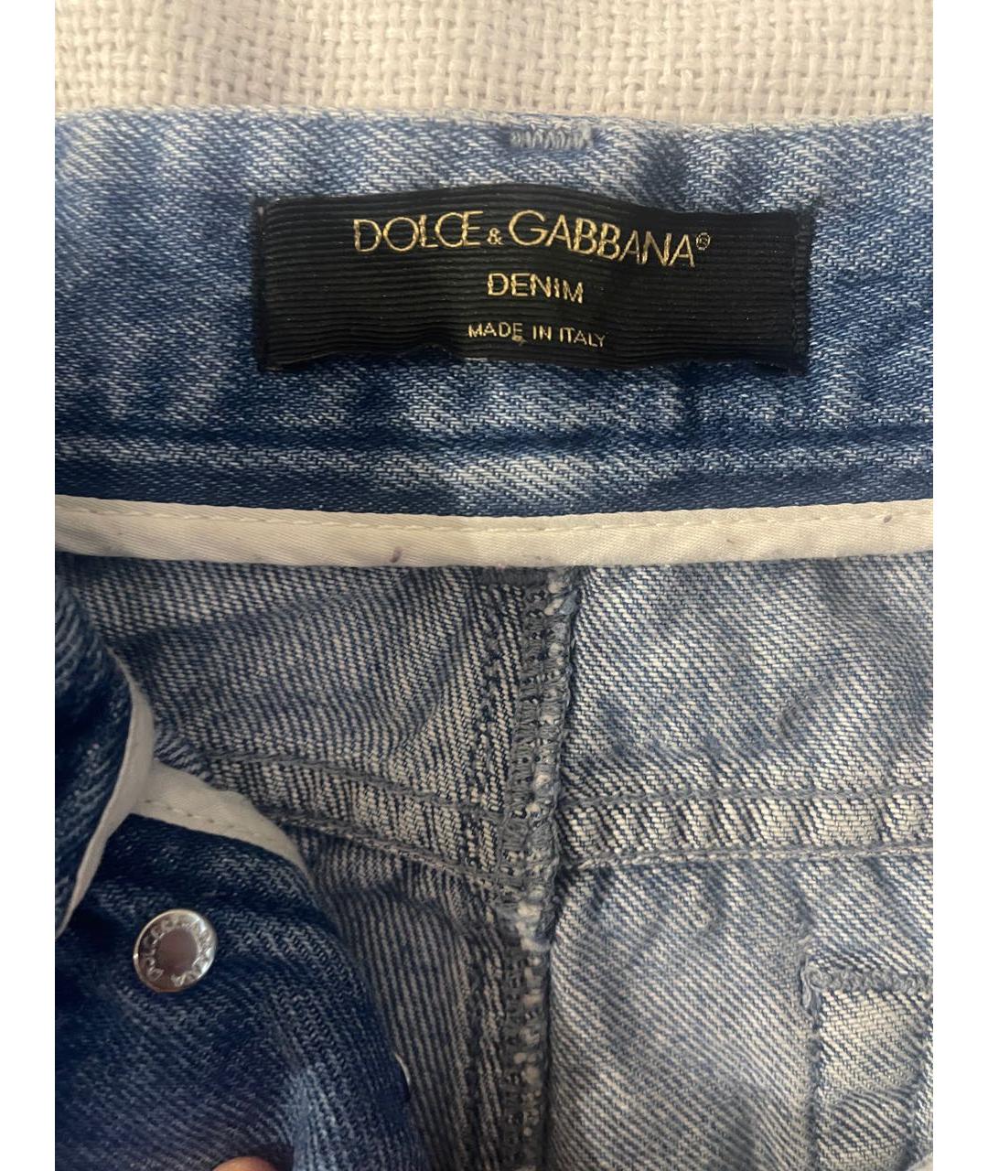 DOLCE&GABBANA Голубые хлопковые шорты, фото 5