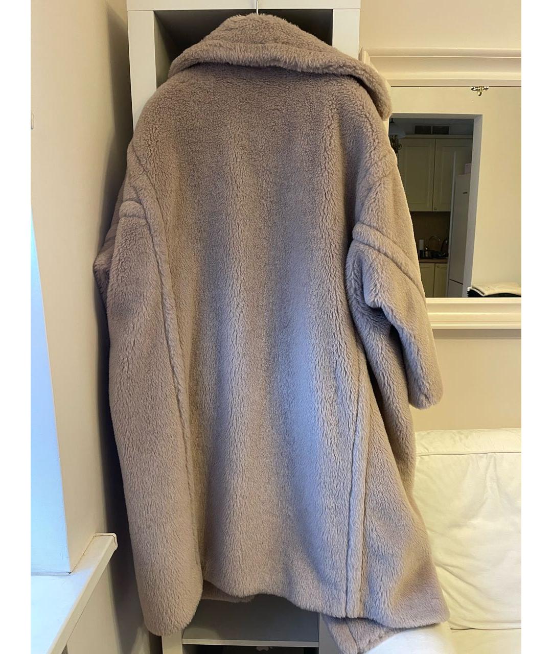 'S MAX MARA Бежевая шерстяная шуба, фото 2