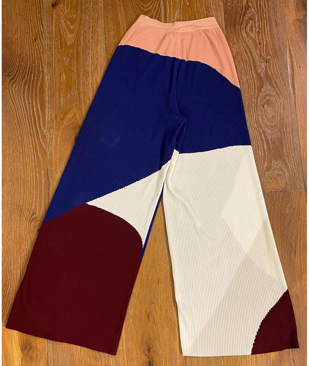 STELLA MCCARTNEY Мульти хлопковые брюки широкие, фото 2
