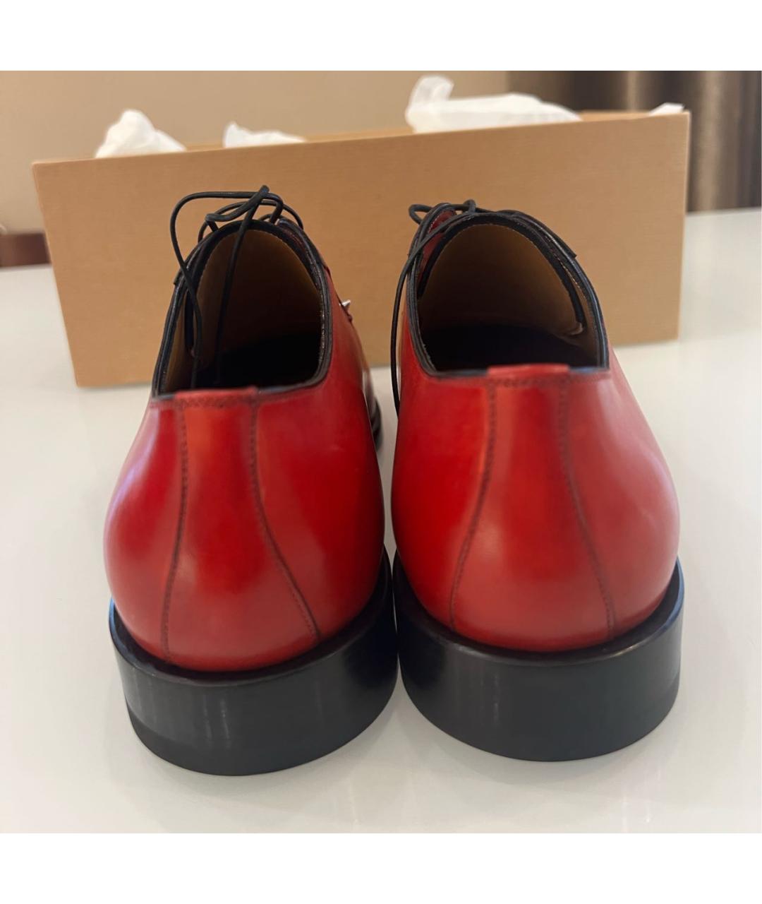CHRISTIAN LOUBOUTIN Красные кожаные туфли, фото 4