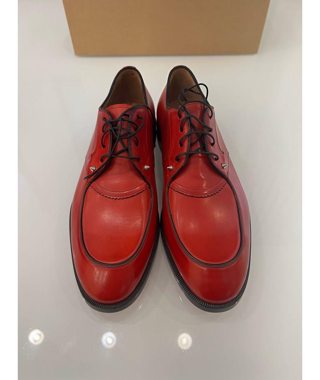 CHRISTIAN LOUBOUTIN Красные кожаные туфли, фото 2
