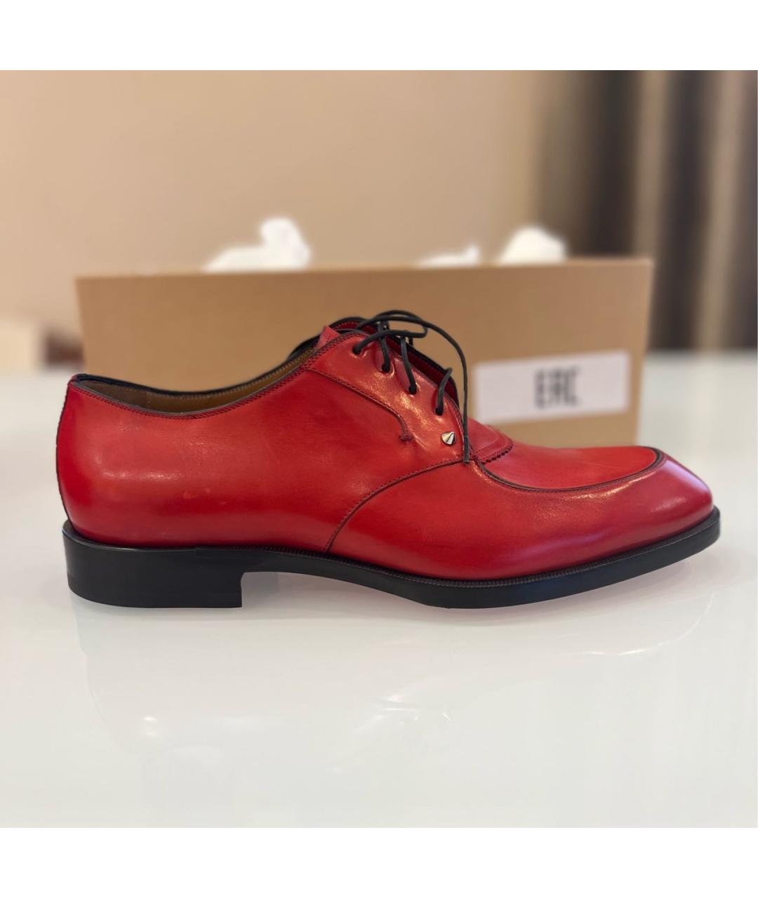 CHRISTIAN LOUBOUTIN Красные кожаные туфли, фото 9