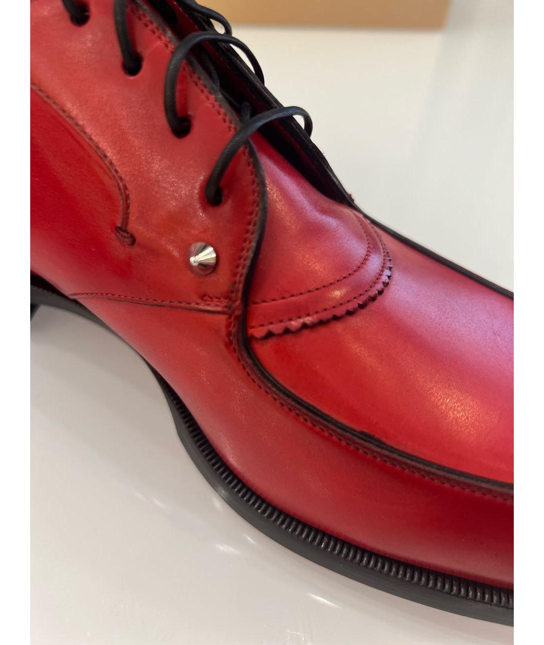 CHRISTIAN LOUBOUTIN Красные кожаные туфли, фото 5