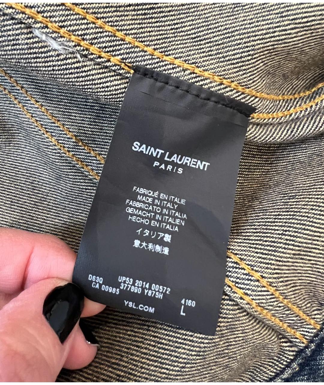 SAINT LAURENT Деним куртка, фото 5