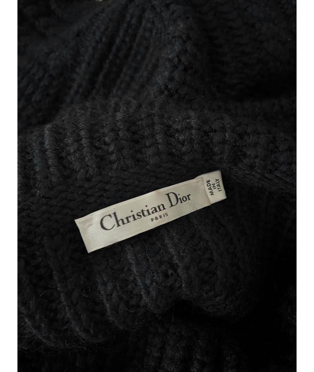CHRISTIAN DIOR Темно-синий кашемировый джемпер / свитер, фото 3