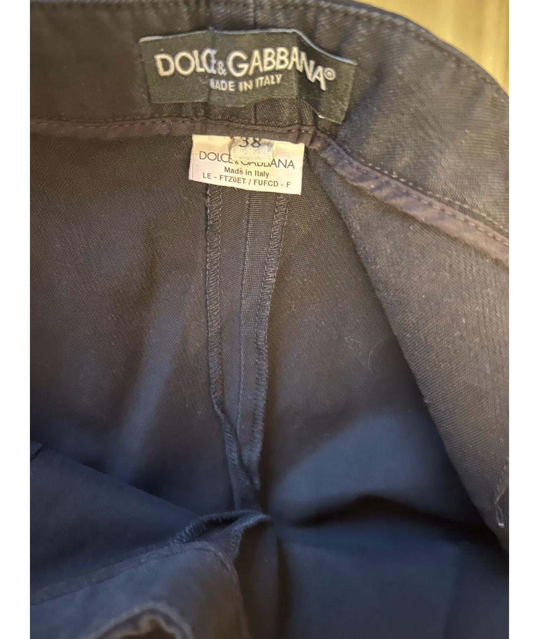 DOLCE&GABBANA Черные брюки узкие, фото 3