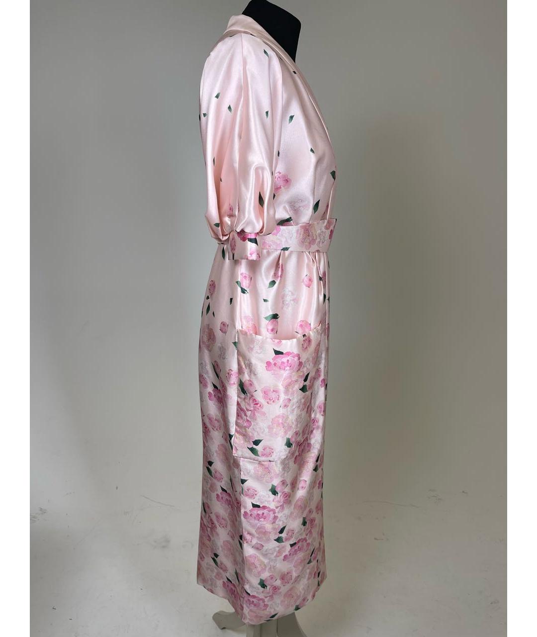 ULYANA SERGEENKO Розовое шелковое коктейльное платье, фото 4