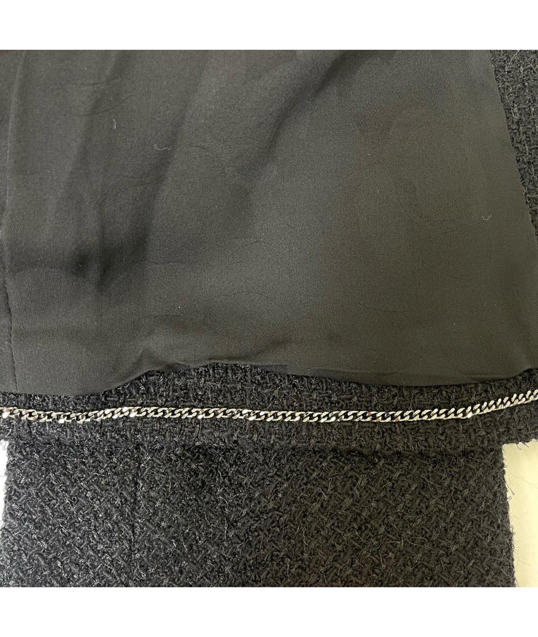 CHANEL Черный шерстяной жакет/пиджак, фото 5