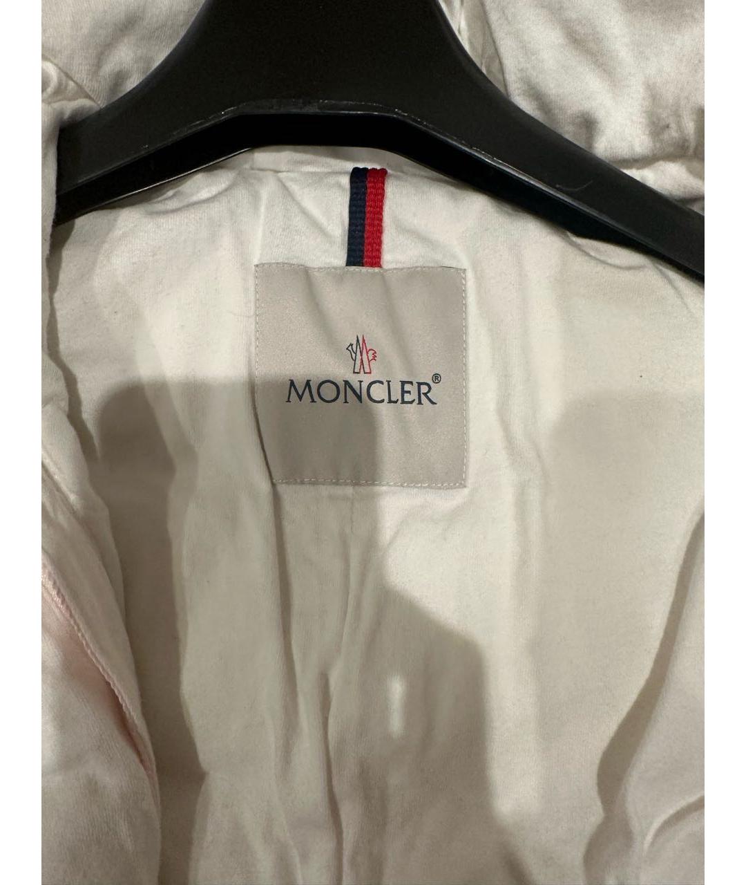 MONCLER Розовый меховой комбинезон, фото 3