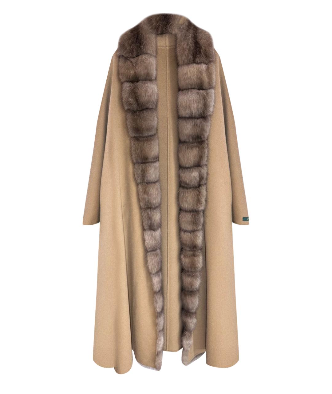 NELLO SANTI Коричневое кашемировое пальто, фото 1
